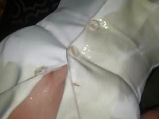 白色商务裙子套装润湿部分2