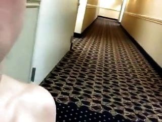 酒店走廊猫玩自拍照